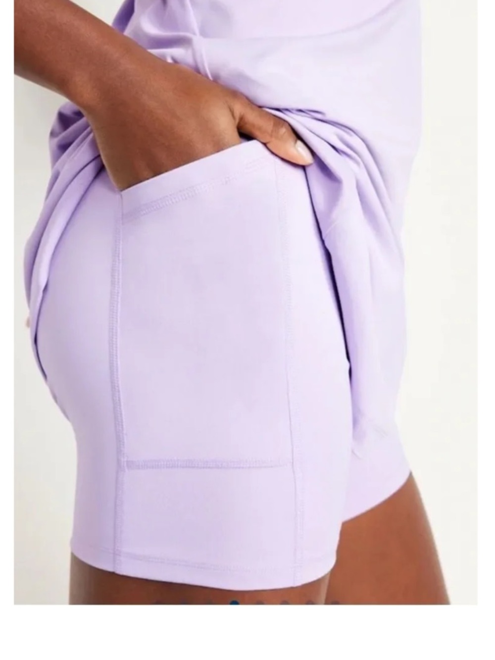 Old Navy Active Active Dress Size Large Powersoft Lilac Golf Pickleball Tennis - Picture 3 of 10